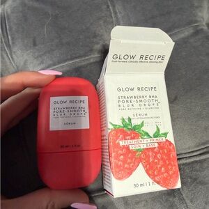 Glow recipe strawberry bha pore smooth blur drops